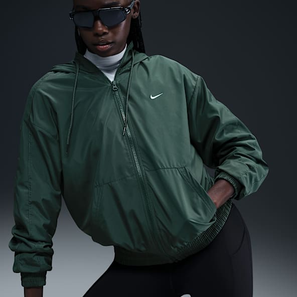 Dark green nike windbreaker hotsell